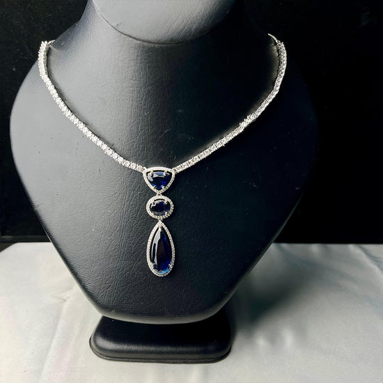 Sapphire Serenity Necklace Set