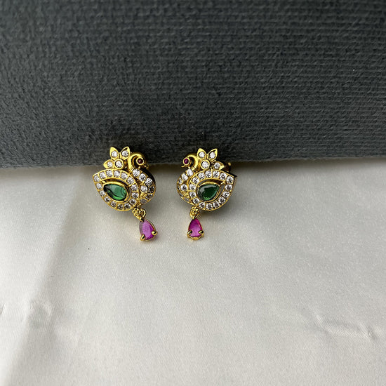 Peacock Petite Studs