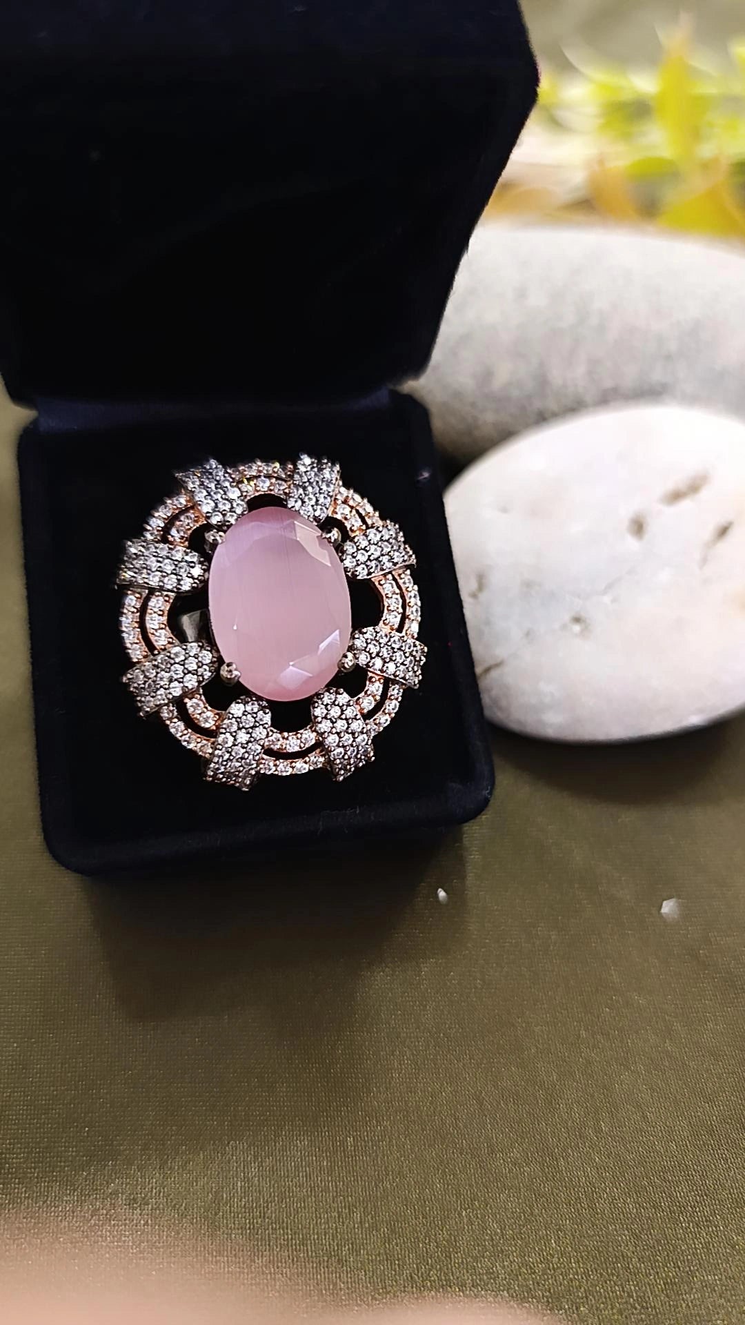 Pink bloom ring