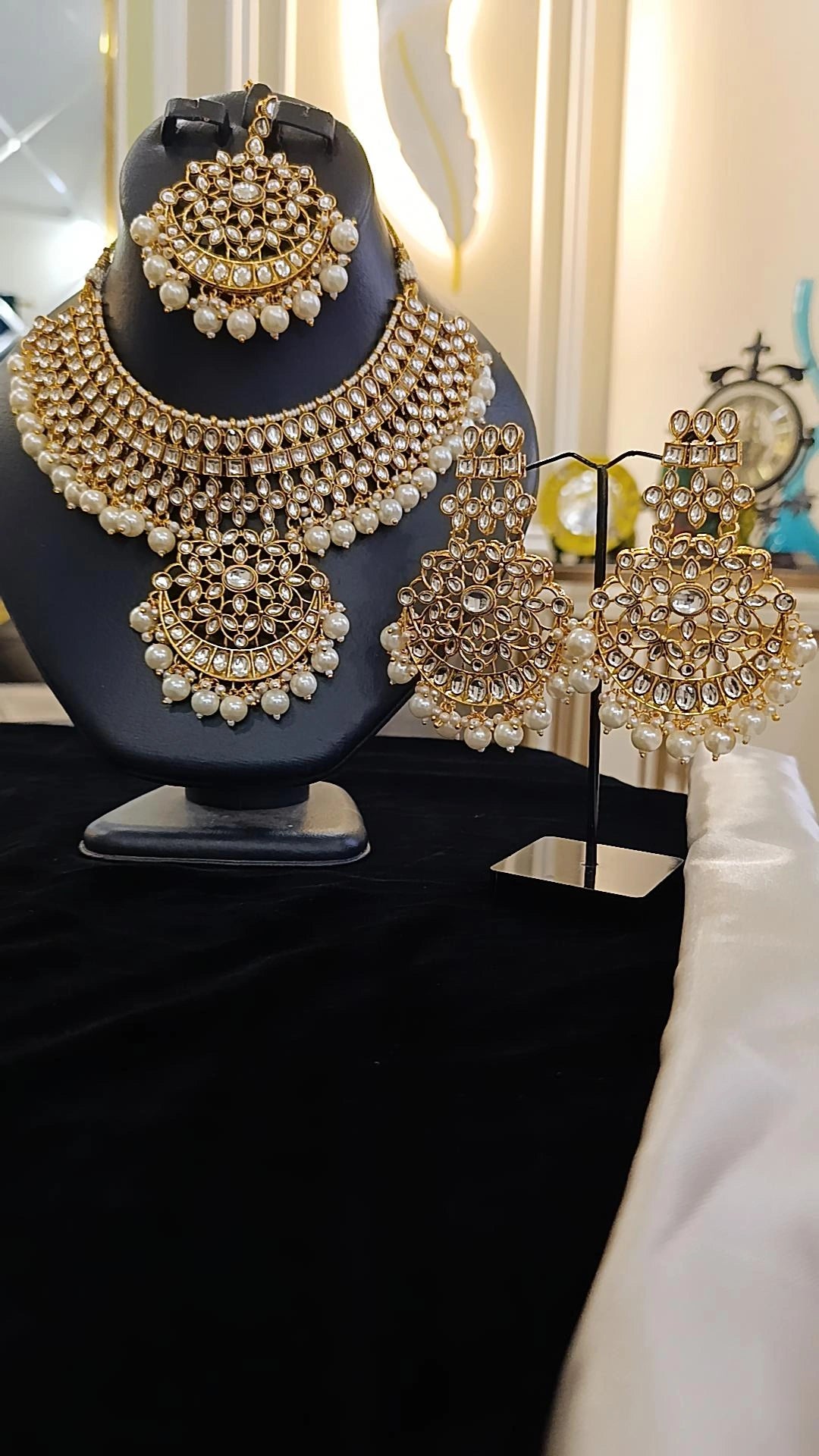 Pearly Kundan bridal set