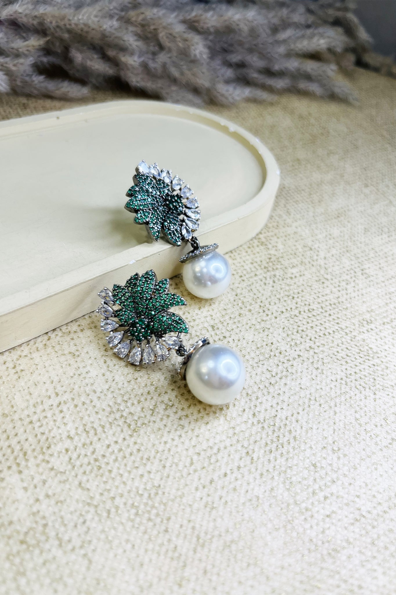 Emerald Bloom Earrings