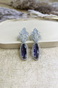 Purple Crystal Earrings