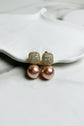 Pave Perfection Pearl Earrings