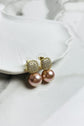Pave Perfection Pearl Earrings