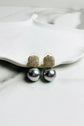 Pave Perfection Pearl Earrings