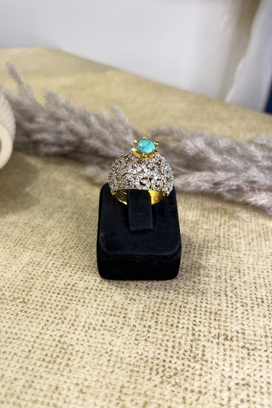 Azure Bloom Ring
