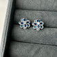 Aqua Petal Studs