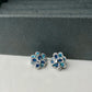 Aqua Petal Studs
