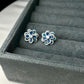 Aqua Petal Studs