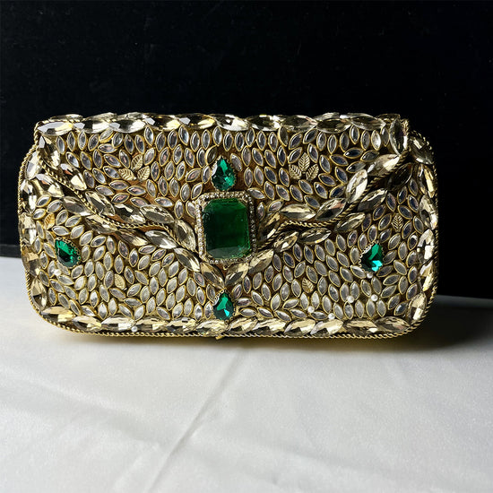 Emerald Sparkle Clutch