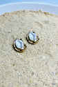 Geometric Pearl Studs