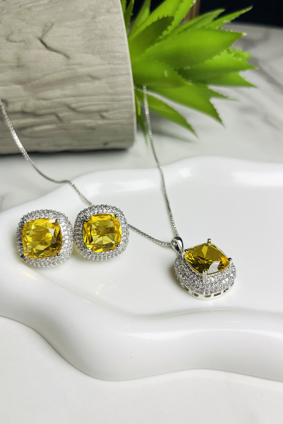 Cubic Zirconia Necklace Set