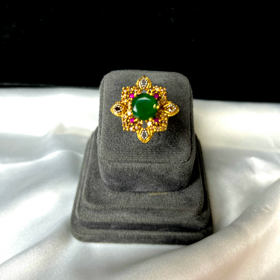 Jade Blossom Ring
