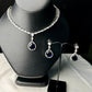 Ocean Blue Cascade Necklace Set