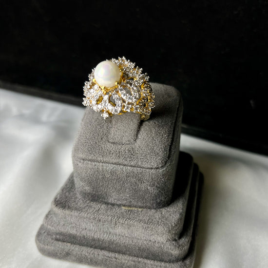Pearl Cluster Ring