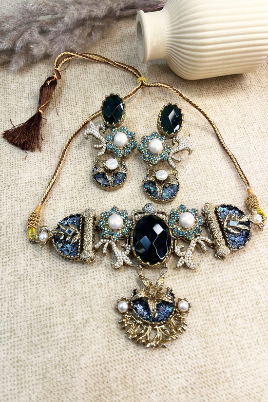 Shahi Chamak Choker Set