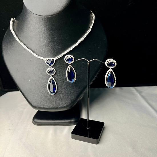 Sapphire Serenity Necklace Set