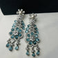 Aqua Blooms Earrings