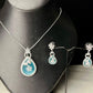 Flora Teardrop Necklace Set