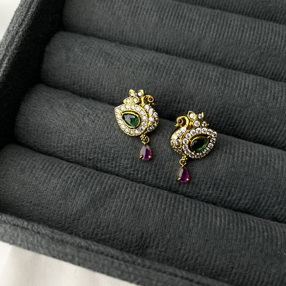 Peacock Petite Studs