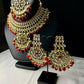 The Noor Kundan Choker Set – Radiant Red Elegance
