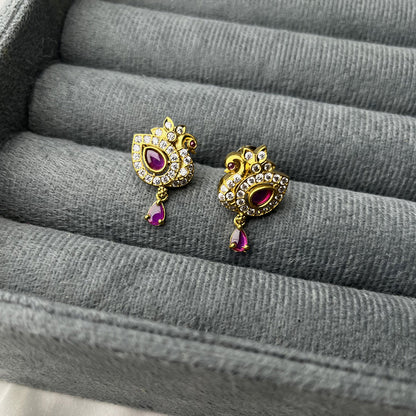 Peacock Petite Studs