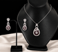 Flora Teardrop Necklace Set
