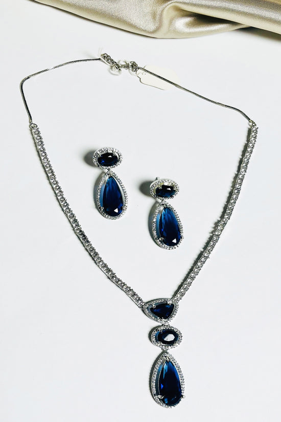 Sapphire Serenity Necklace Set