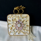 Ivory Bloom Clutch
