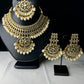 The Noor Kundan Choker Set – White Elegance